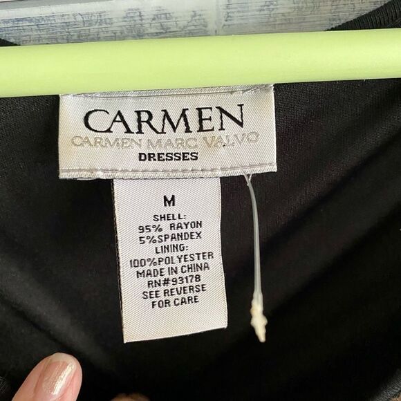 CARMEN by Carmen Marc Valvo Sequin Cocktail Dress - M - Picture 4 of 10